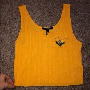 Forever 21 Crop Top Tank Top Medium